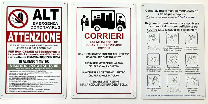 CARTELLONISTICA COVID-19